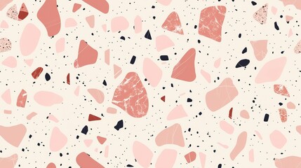 terrazzo seamless pattern. granite stone background for interior design. floor texture.