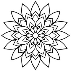 Stunning Mandala Vector Template For Intaglio 