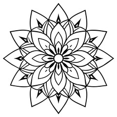 Stunning Mandala Vector Template For Intaglio 