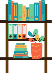 Library Wooden Book Shelf