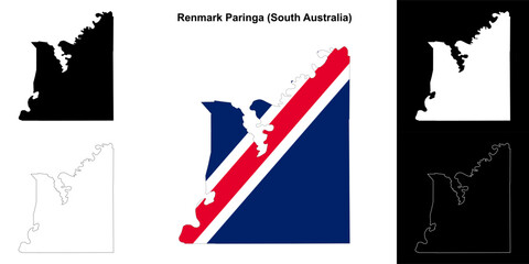 Renmark Paringa (South Australia) outline map set