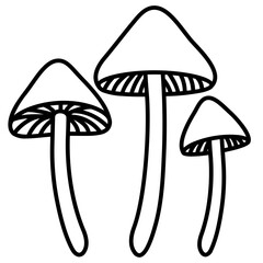 psilocybin line icon