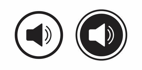 vector Audio Speaker Volume Icons