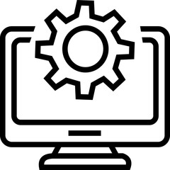 Software Technology Outline Icon