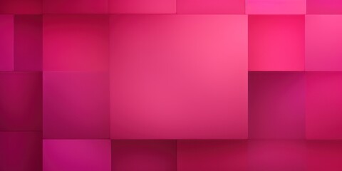 Magenta color square pattern on banner with shadow abstract magenta geometric background with copy space modern minimal concept empty 