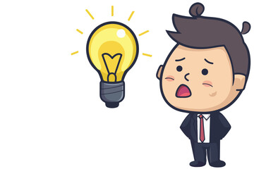 businessman with idea