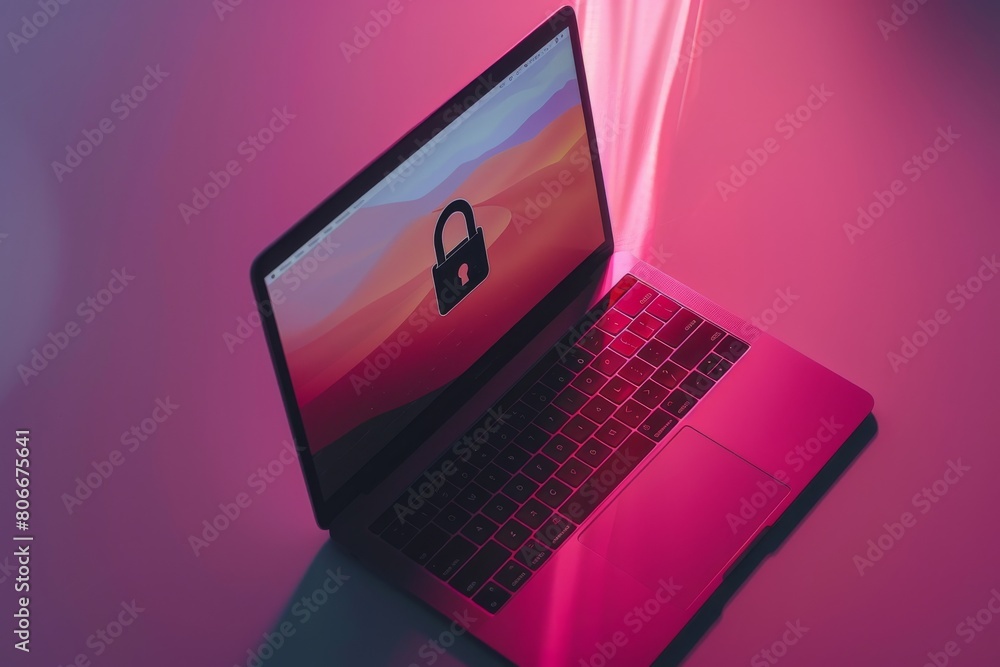 Poster protect personal data through secure transactions and robust security measures against cyber threats