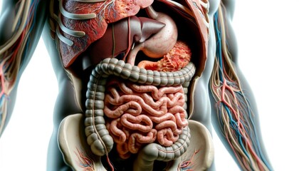 Visualization of Digestive System Functionality