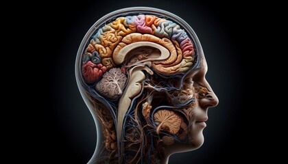 Human Brain Cross Section