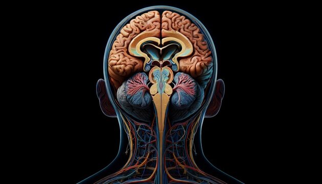 Human Brain Cross Section