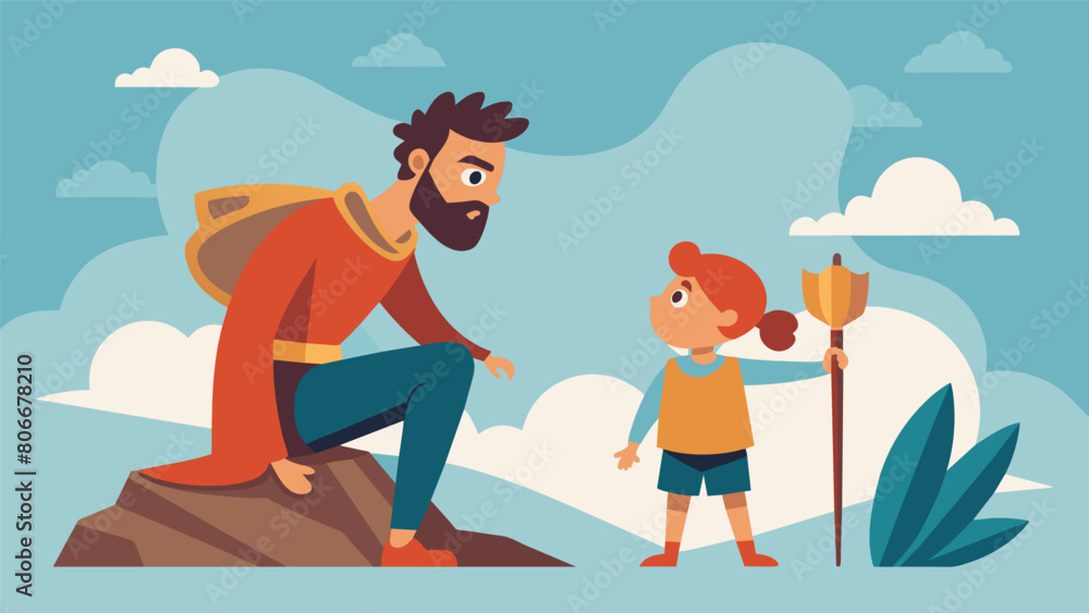 Poster a parent encouraging their child to approach challenging situations with courage and determination u