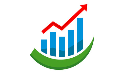 investment grow up chart logo