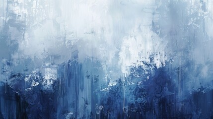 Abyssal Echoes: Depths of Blue. Abstract background. Sad mood.	