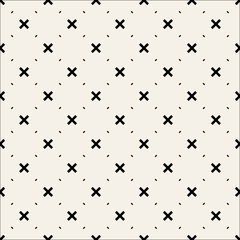 Minimalist Seamless Patterns. Geometric Textures in Black and White