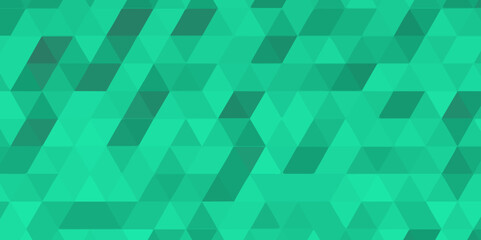 Green vector digital technology polygon pattern background .Abstract modern geometric low poly pattern .green polygon mosaic technology background design .