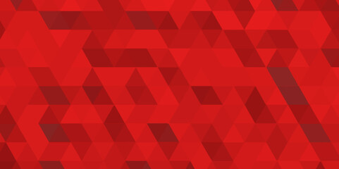 Red vector digital technology polygon pattern background .Abstract modern geometric low poly pattern .red polygon mosaic technology background design .