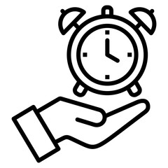 Time Awareness  Icon Element For Design