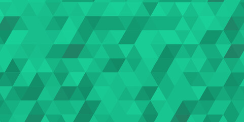 Green vector digital technology polygon pattern background .Abstract modern geometric low poly pattern .green polygon mosaic technology background design .