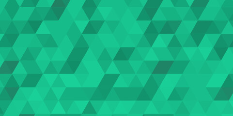 Green vector digital technology polygon pattern background .Abstract modern geometric low poly pattern .green polygon mosaic technology background design .