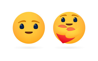 Stickers Icons. Emoticon icons. Flat style. Vector icons