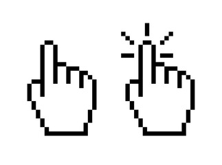 Mouse cursor icons. Linear style. Vector icons