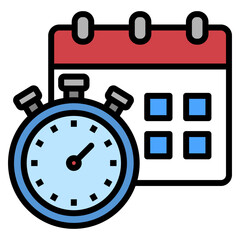 Obraz premium Deadline Icon Element For Design