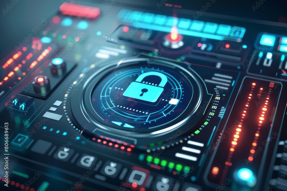 Poster strengthen data security with comprehensive antivirus protection and robust encryption protocols.