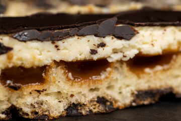 sweet dessert with boiled condensed milk