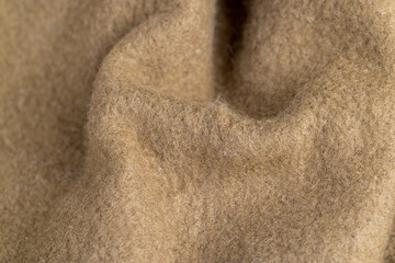 part of the fabric for the production of warm clothes