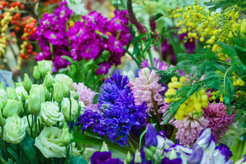 nice flowers in the flower shop