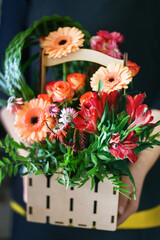 nice bouquet in the hands