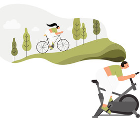 Spinning bike training