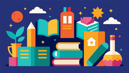 Naklejka premium Youll find books in every shape size and condition but all with one thing in common the memories and stories they hold.. Vector illustration