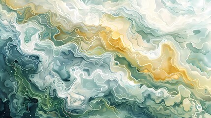 Naklejka premium Abstract with colored milk propagation mixing in water illustration poster background
