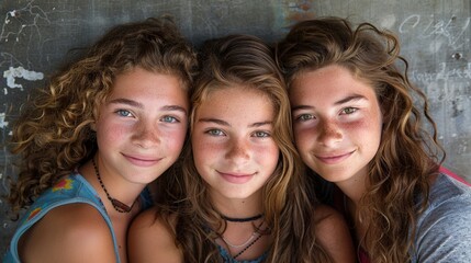  Peaceful Mother's Day Moments, Honest Families, Beautiful Young Mothers Embrace Her Cute Children with Deep Love, Share Laughter and Smile, Cherish Intimate Family Ties in Warm Leisure Time
