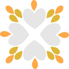 Abstract flower. natural element for design.