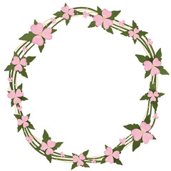 Fototapeta premium pink rose border