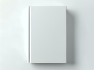 Clean and Modern Hard Cover Book Mockup with Light Shadows