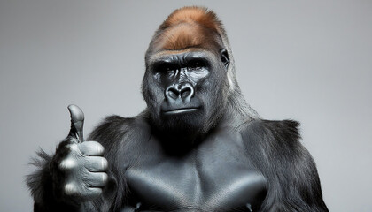 Majestic Gorilla Giving Thumbs Up
