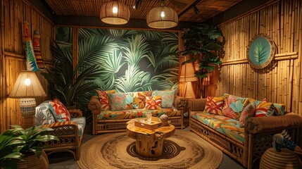 Tropical Tiki Cabana Lounge