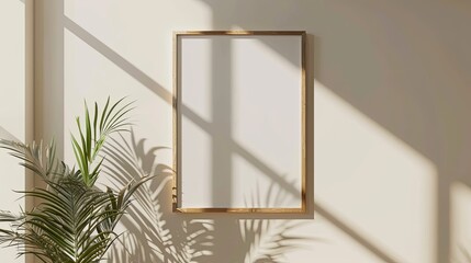 Simple minimalist frame mockup posters hanging on white wall in Creative living room interior with modern sofa, home decorations and personal accessories. Template. Copy space. 