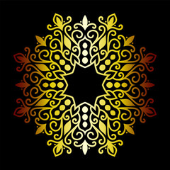 mandala art for design vintage decoration, book cover, motif, Ethnic design, ornament, background