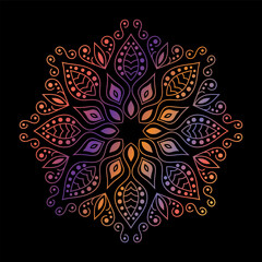 mandala art for design vintage decoration, book cover, motif, Ethnic design, ornament, background