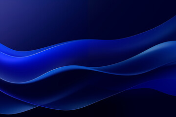 Dynamic dark blue background with abstract flowing shapes, conveying a sense of movement and depth.