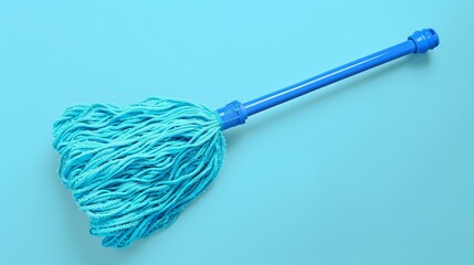 Microfiber wet mop Ideal for floor cleaning. House chore essential, Ai Generated.
