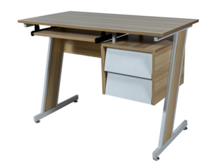 a desk with drawers on it