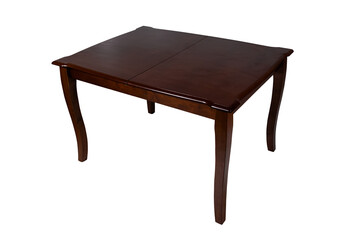 a brown table with legs