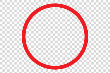 red circle frame icon