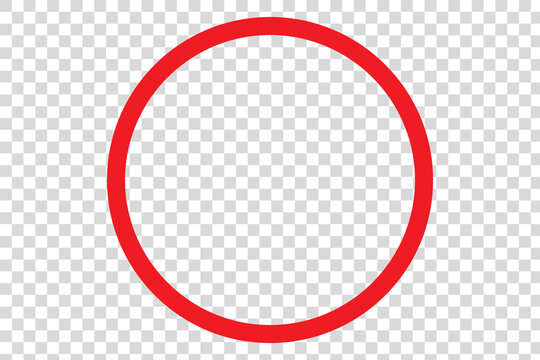 red circle frame icon