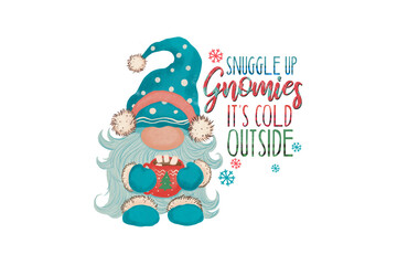 Snuggle up gnomies it's cold outside, Winter Sublimation